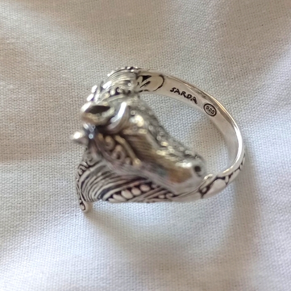 Sterling Silver "Tender Life" Horse Bypass Ring NWT - Picture 3 of 7